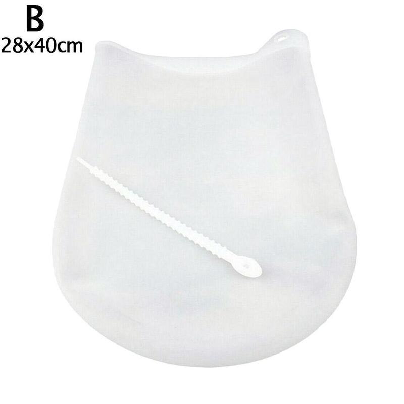 Siliconen Kneden Zak Meel Mixer Tas Herbruikbare Koken Brood Deeg Voor Pizza Gadget Keukengerei Mixer Gebak N1A4: 28x40cm