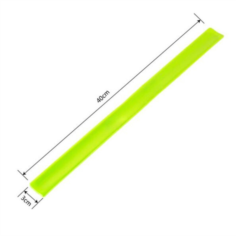 1PC 40cm Reflektierende Band Aufkleber Warnung Fahrrad Sicherheit Fahrrad Krawatte Bein Gurt Hosen Fluoreszierende Band
