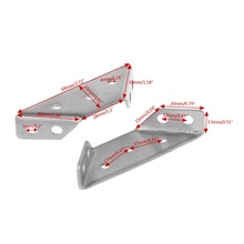 4 piezas pequeñas de apoyo de acero inoxidable ángulo recto código soporte fijo esquina Brace