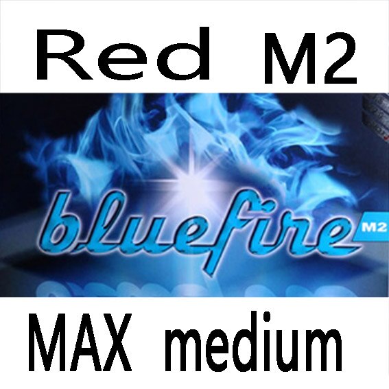 Donic Original Blue fire M1/M2/M3 Bluefire Pips-in BLUE SPONGE Table Tennis Rubber Strong Spin Pimples In Ping Pong Rubber: M2 Red MAX M