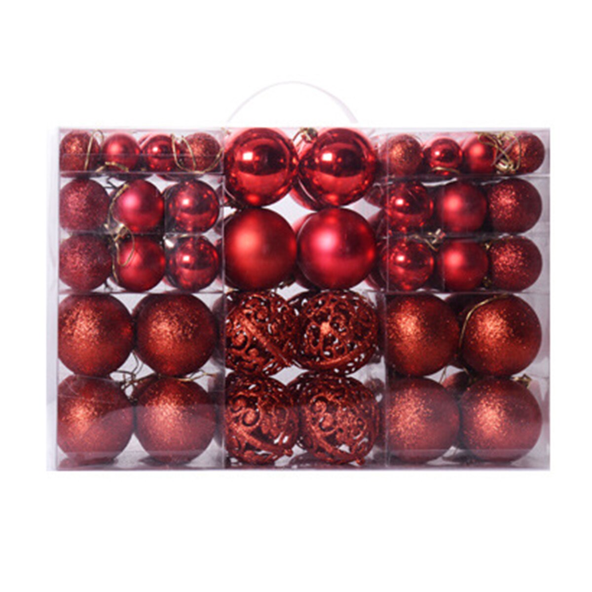 100pcs 3-6cm Christmas Tree Decorations Balls Bauble Xmas Party Hanging Ball Ornaments Christmas Decorations for Year: 3