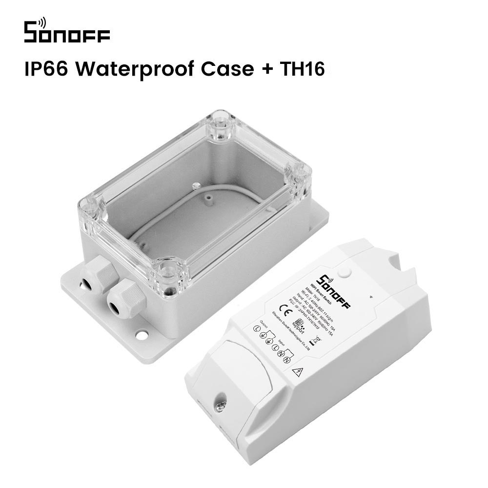 Itead Sonoff IP66 Waterdichte Cover Case Junction Box Compatied Met Sonoff Basic/Rf/Pow/Dual/TH10/TH16 Smart Home Wifi Schakelaar