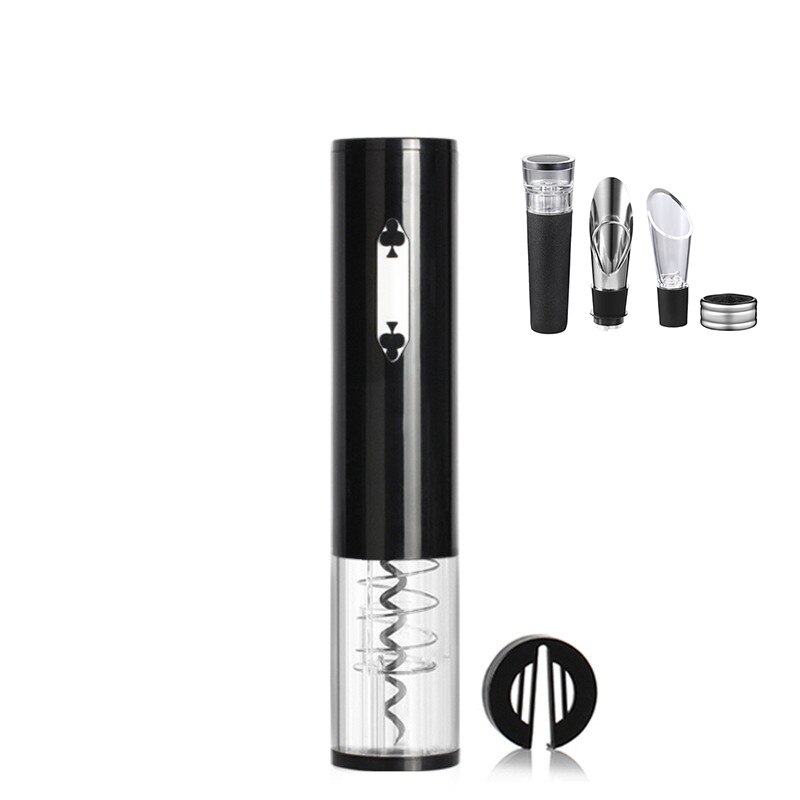 Abridores de botellas de vino eléctricos, cortador de papel de aluminio , Sacacorchos de batería seca, herramientas para el hogar, suministros de cocina,: style2