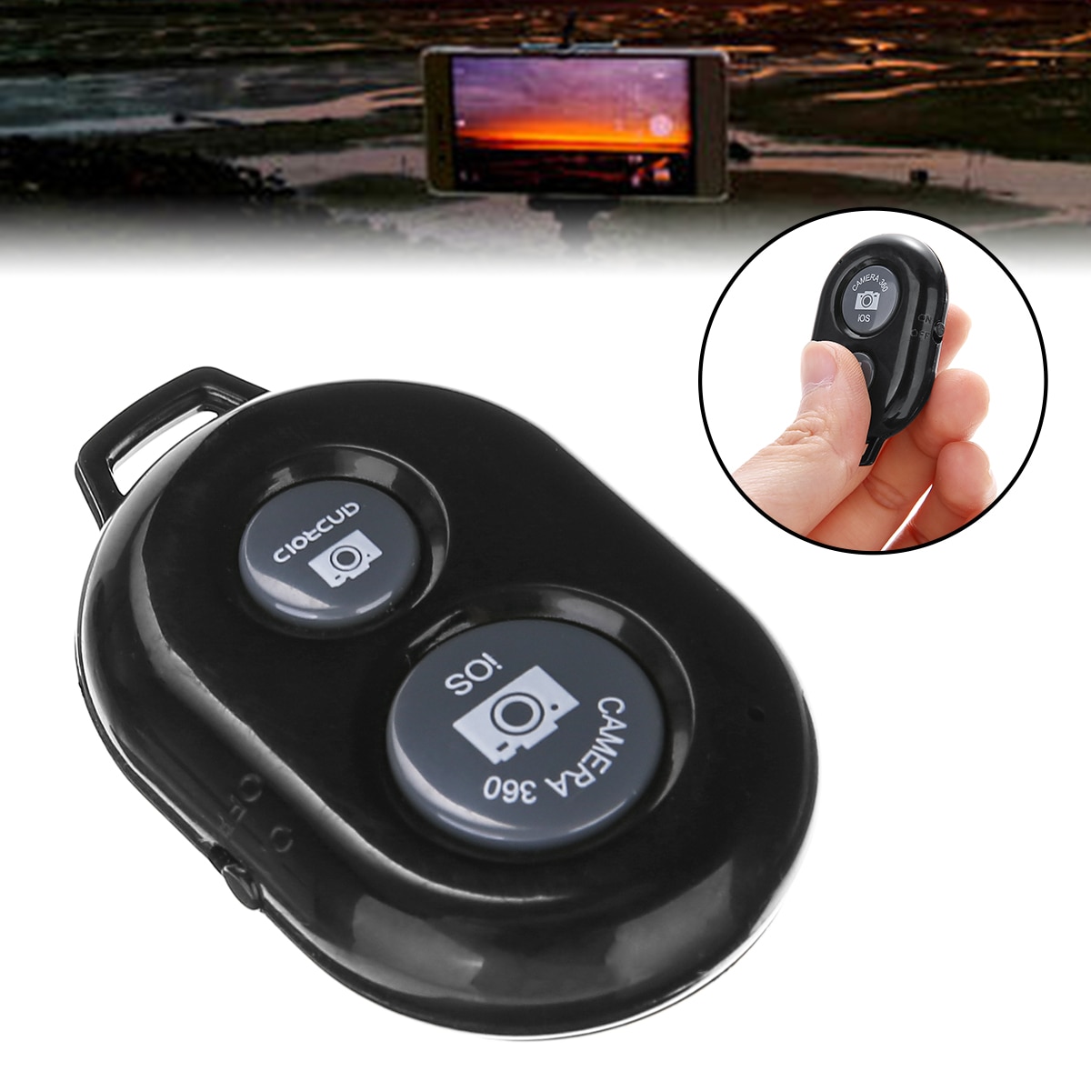 Camera bluetooth afstandsbediening foto ontspanknop voor telefoon selfie stick voor ios voor android foto accessoires
