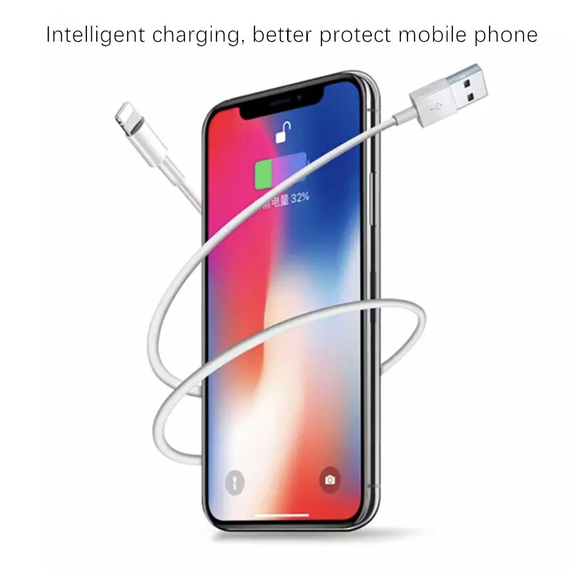 USB a Cavo di Illuminazione per il Cavo di iPhone XS MAX X XR 8 7 5 SE 5C 6 6S più per il Caricatore di iPhone Cavo di 1M