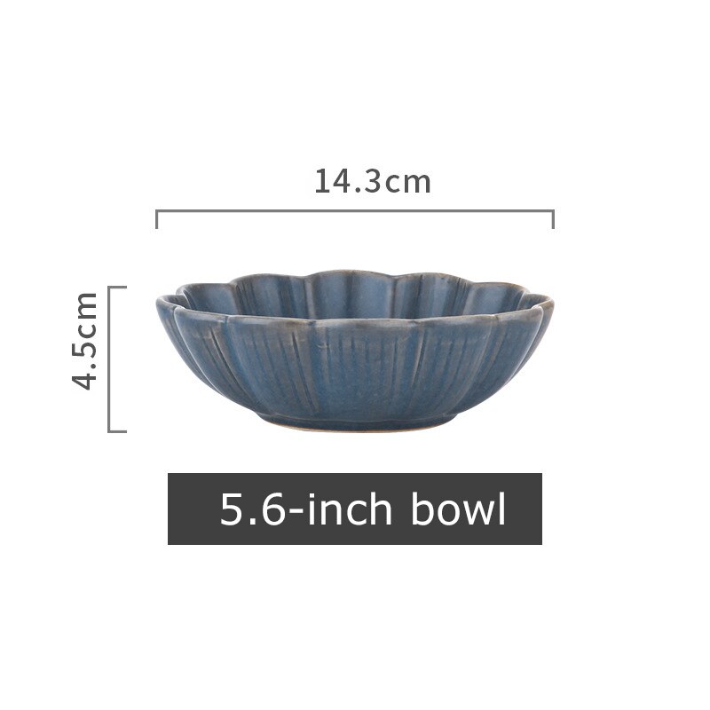 1 Pc Japanse Servies Keramische Wit Blauw Diner Plaat Serveren Gerechten Rijst Ramekin Saus Kom Magnetron Veilig: F