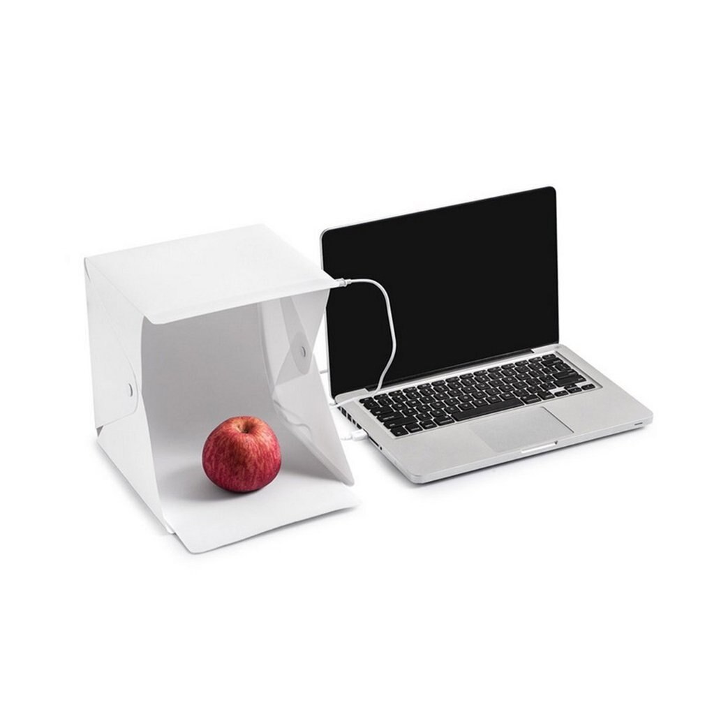 Mini Vouwen Lightbox Fotografie Foto Studio Softbox Led Light Soft Box Foto Achtergrond Kit Light Box Voor Dslr Camera
