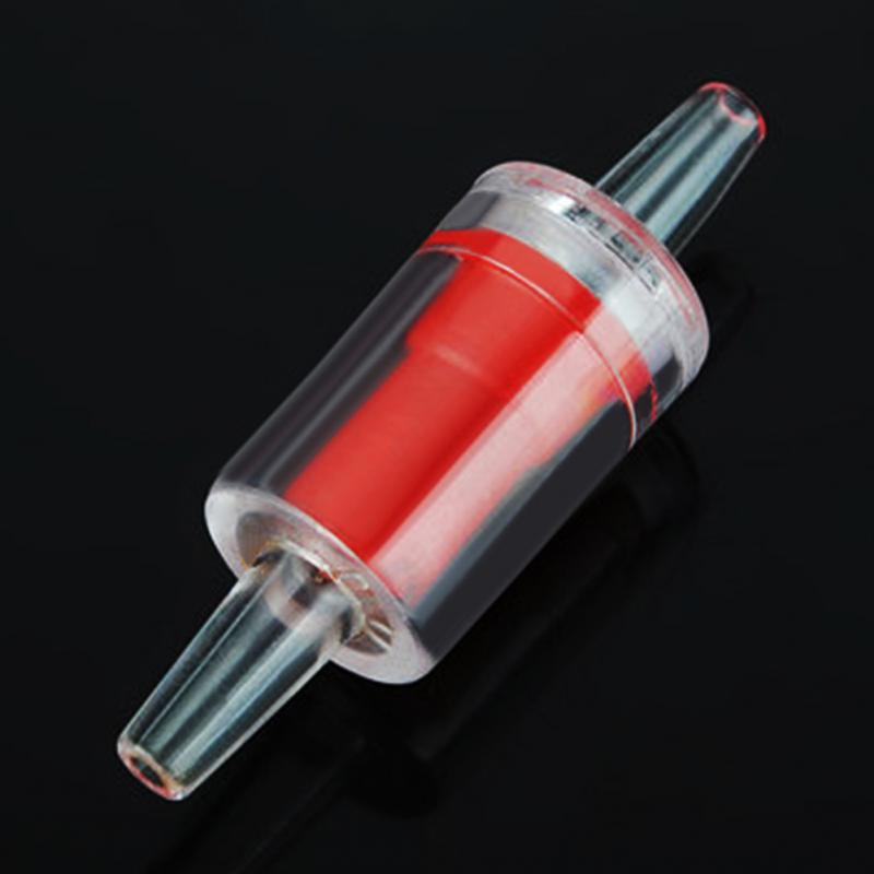 1 pcs Aquarium One Way Check Valve Non-Return Fish Tank System Air Pump Red: Default Title