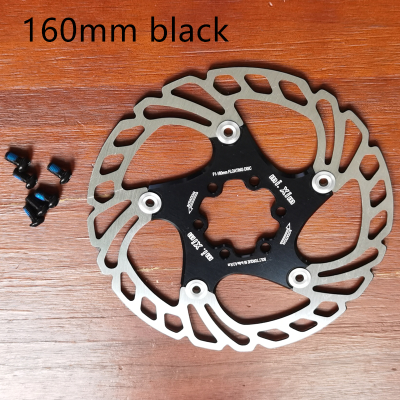 neue MTB 140/160/180/203mm Fahrrad bremsscheibe Straße Schwimm Fahrrad Bremse Sechs Nagel Rabatt für Mountainbike Bremsscheiben: Schwarz 160mm