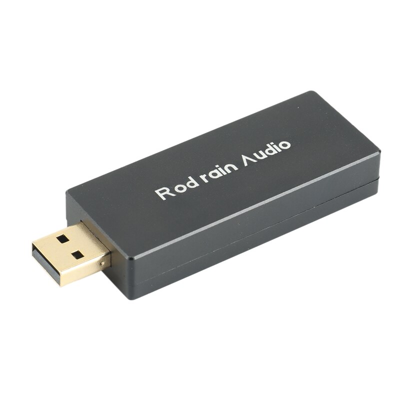 Portable CT7601+ES9018K2M+MAX97220 DSD128 32Bit/192KHZ USB DAC HiFi External Audio Card USB Decoder for Computer: Black