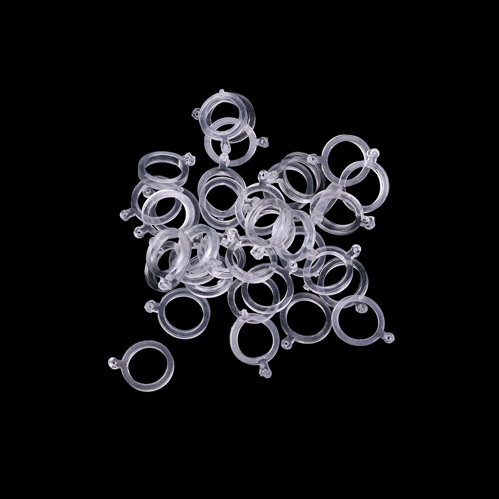100 Pcs/lot White PE Pellet Bait Bands Transparent Elastic Stretcher Baitbands Plastic Pellet Lure Fishing Tackle