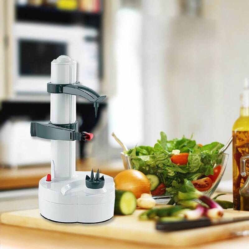 4 Kleur Multifunctionele Rvs Elektrische Dunschiller Automatische Fruit Dunschiller Drie Reserve Messen Aardappel Schillen Machine