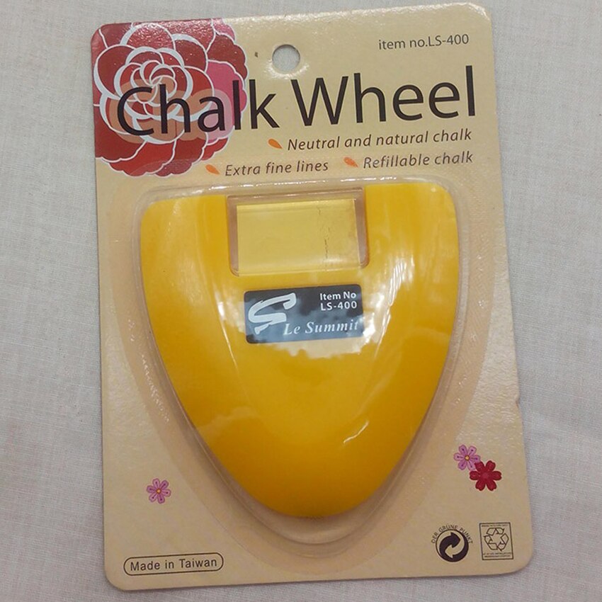 DIY Sewing Parts Chalk Wheel Three Colours --- Rosy red / Yellow / Blue/White Made in Taiwan
