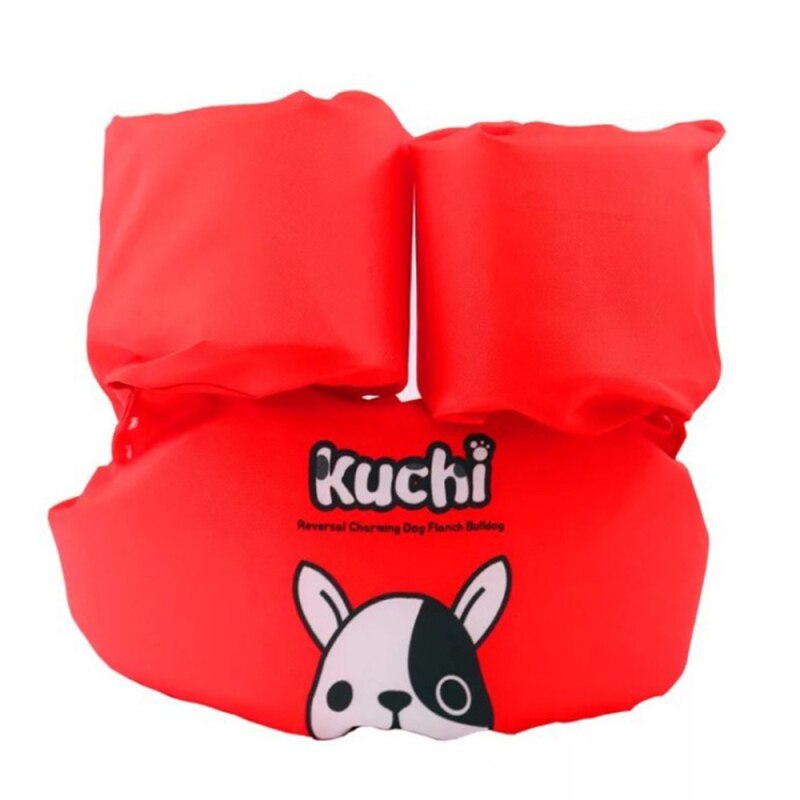 Bonito flotador de natación para bebés y niños, salvavidas para niños, chaquetas de seguridad para niños, chaleco salvavidas para perros para esquí acuático de verano: 13 Red dog