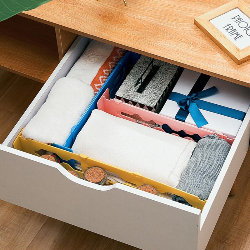 Storage Organizing Drawer Partition Freely retractable partition Household storage combination portable partition Drawer Organiz