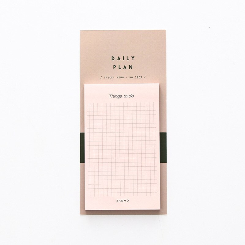 BULA 50 Sheets To Do List Check List Sticky Notes Memo Pad Notepad School Office Supplies Stationery: Pink