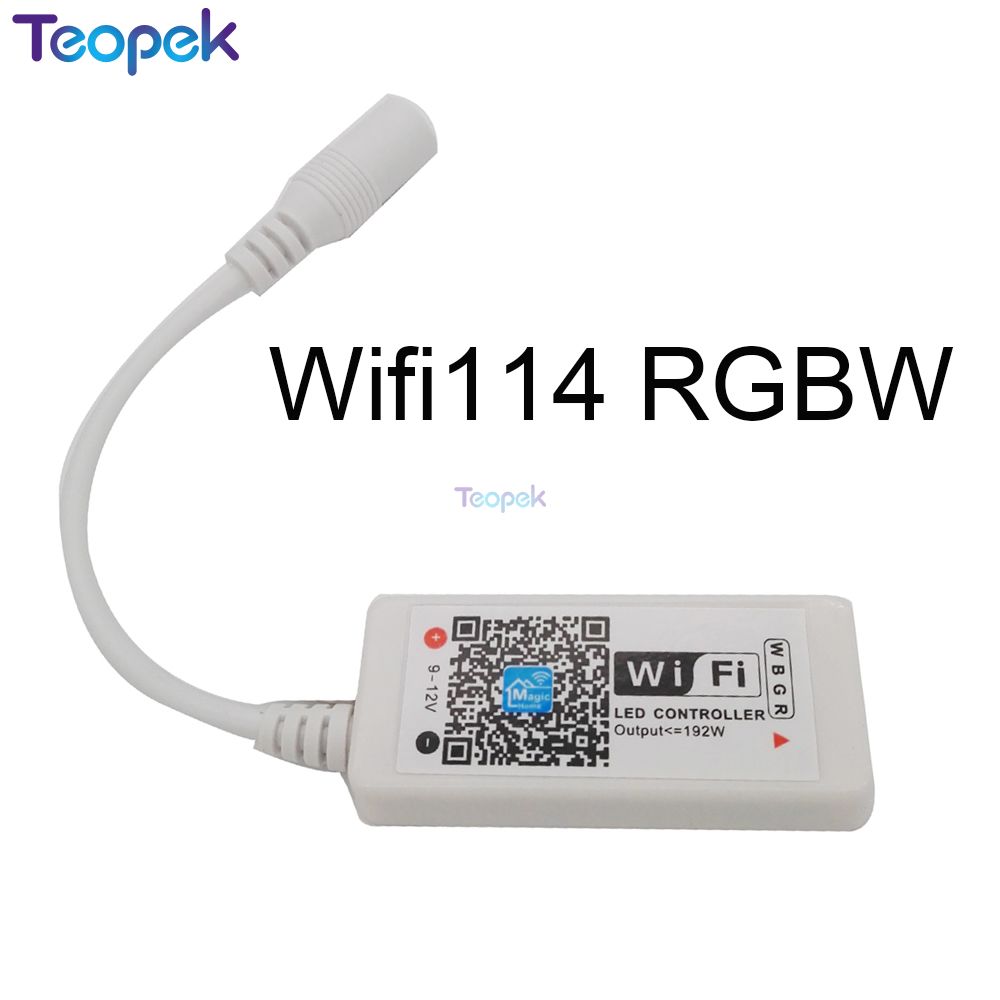 Magic Home Wireless WiFi Controller DC5V 12V 24V RGB/RGBW IR RF For WS2811 WS2812B Single Color RGB RGBW LED Strip: Brown