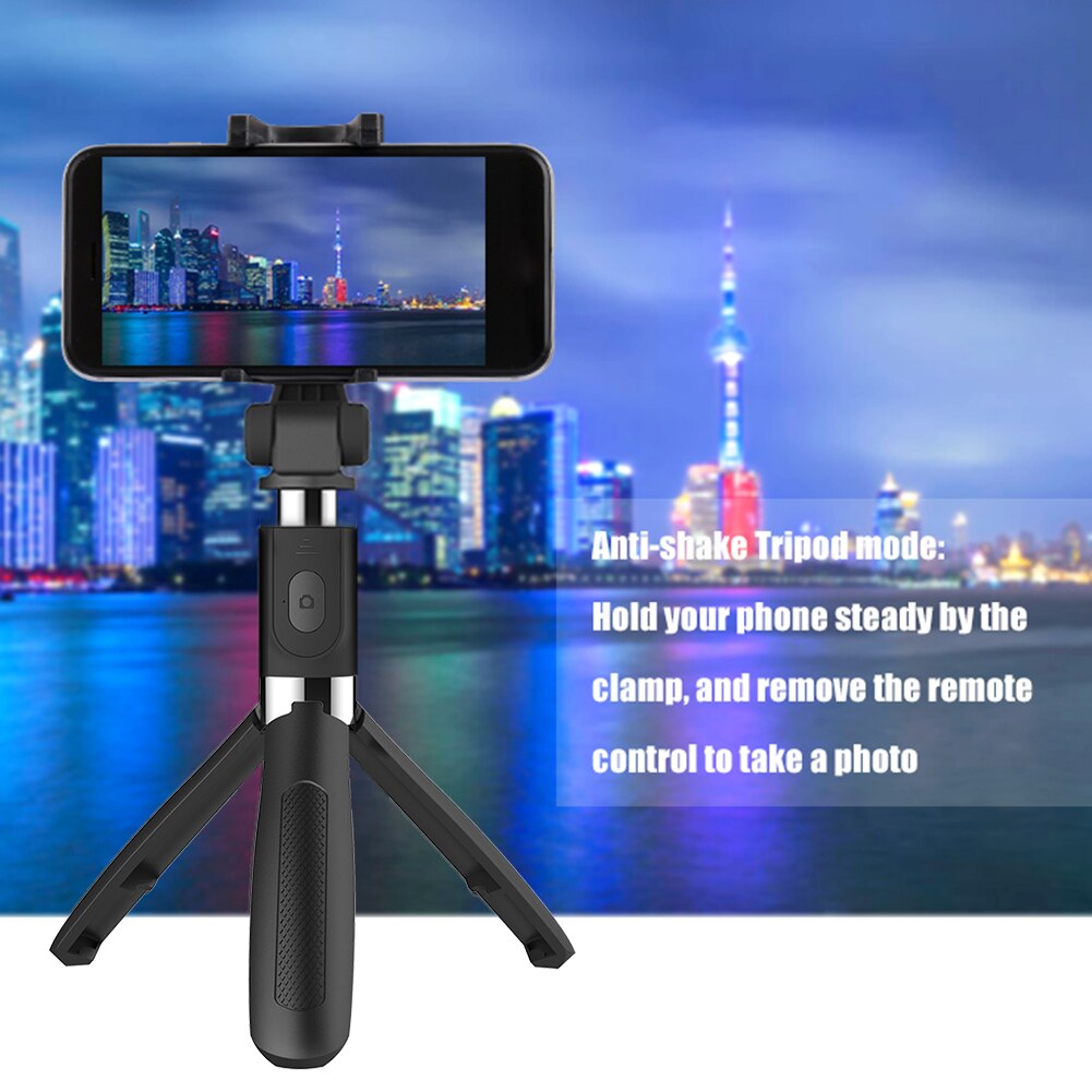 L01 Bluetooth Selfie Stick Folding Tripod Monopod with Bluetooth Remote Shutter for iPhone Android Mobile Phone