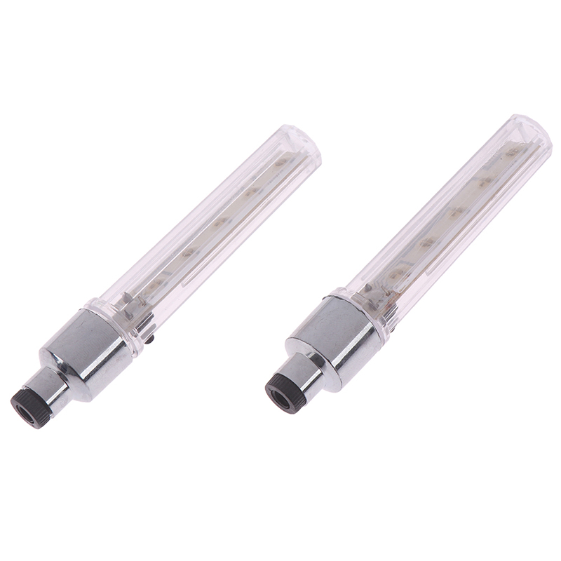 2 pçs motor da bicicleta do carro crânio pneu roda válvula caule bonés led flash luz lâmpada cor arco-íris