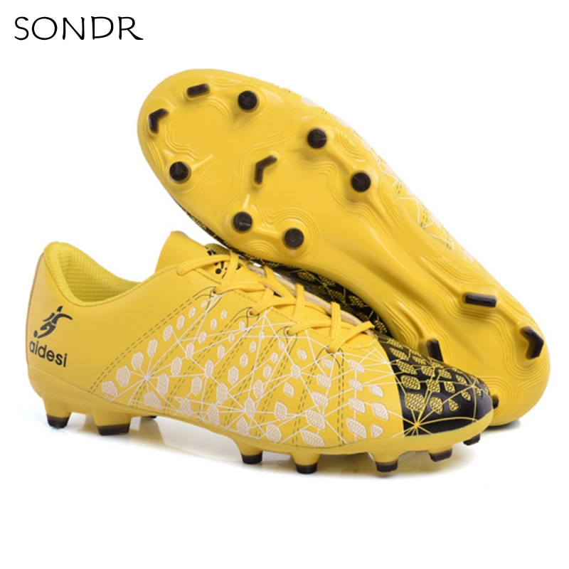 Men's High Top Training Ankle AG Sole Outdoor Cleats Football Shoes Spike High Ankle Men Football Boots Original Cleats 1801D