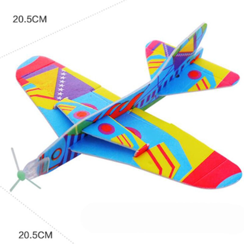 Kinderen Vliegtuig Speelgoed Schuim Papier Vliegtuig Model Magic Rotonde Combat Vliegtuigen Hand Gooi Flying Zweefvliegtuig Vliegtuigen Speelgoed Voor Kinderen