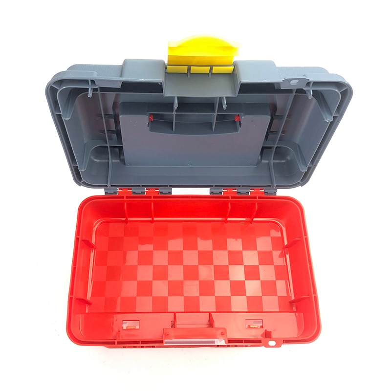 Toolbox Portable Plastic Outdoor 4 Layer Fishing Tackle Tool Storage Box Case Accessory Tool Box with Handle Outdoor Organizer
