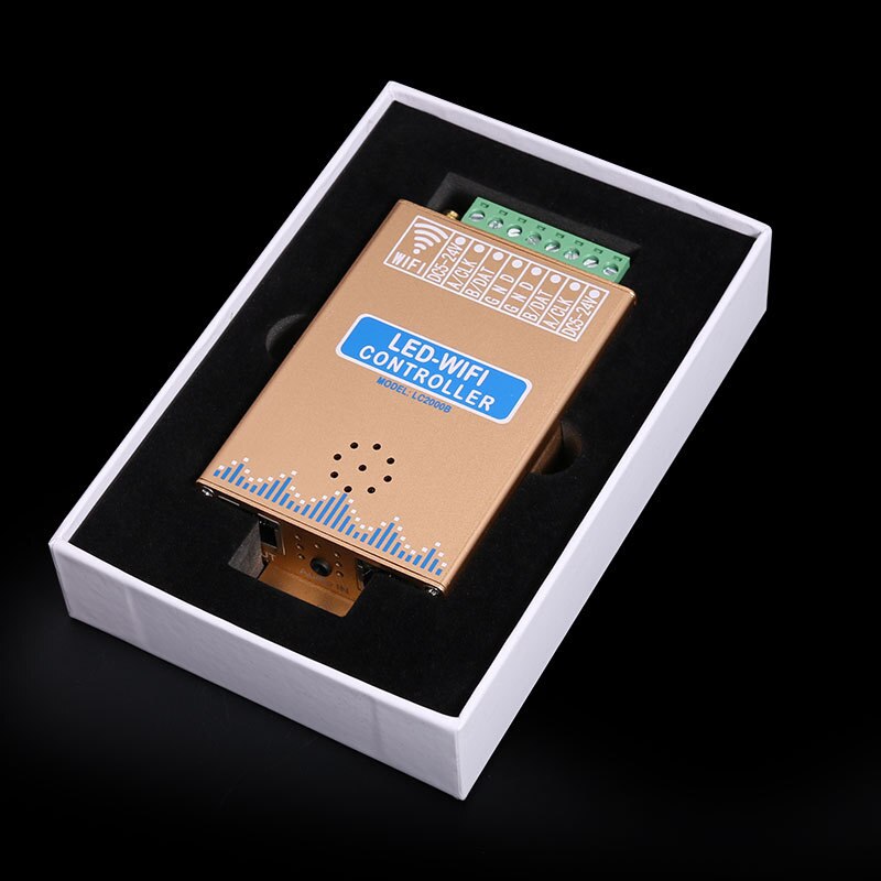 Music Controller WS2812 WS2812B SK6812 LED Strip Pixel Light Controller LED WiFi SPI Music Spectrum Android APP RGB Controler