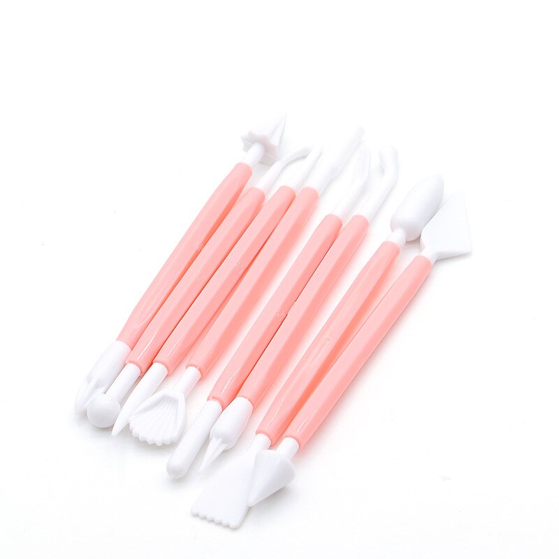 8PCs/Set Plastic Clay Sculpting Set Wax Carving Pottery Tools Carving Sculpture Shaper Polymer Modeling Handicraft Clay Tools