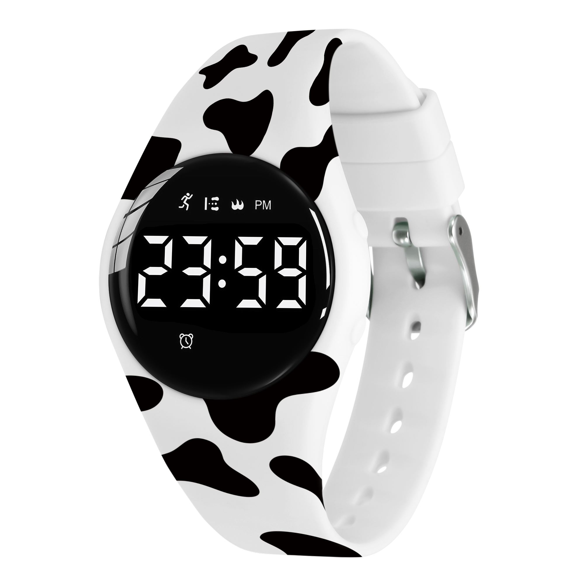 Kids Fitness Watch Digital Activity Tracker Watch for Kids Ages 3-12 Non-Bluetooth Alarm Count Steps Wrist Watch for Kids