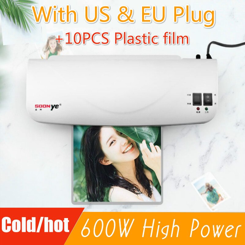 Profesjonalny termiczny biuro gorący i Laminator na zimno maszyna robić dokumentu A4 zdjęcie pęcherz opakowanie folia plastikowa Laminator rolowy