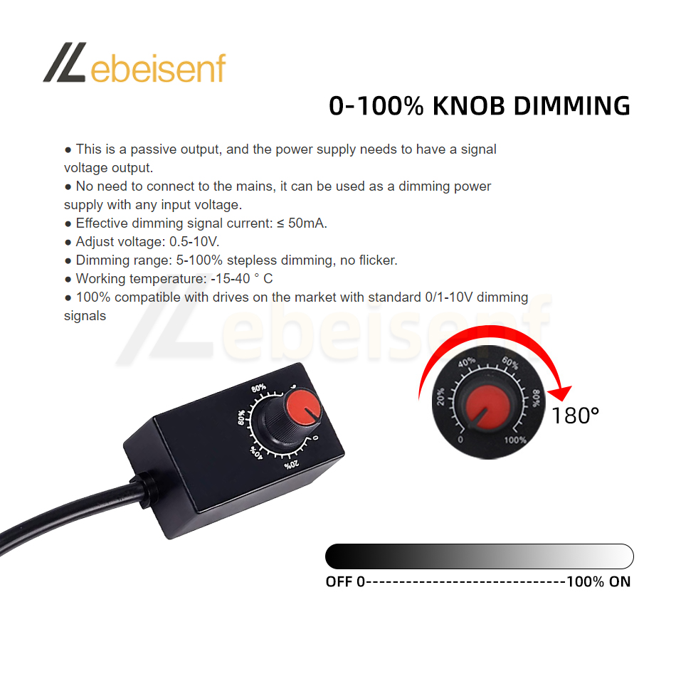 Mini regulador de perilla DC 0-10V 1-10V 0-100% interruptor de encendido/apagado potenciómetro electrónico de Control para luces LED de cultivo regulables controlador de potencia