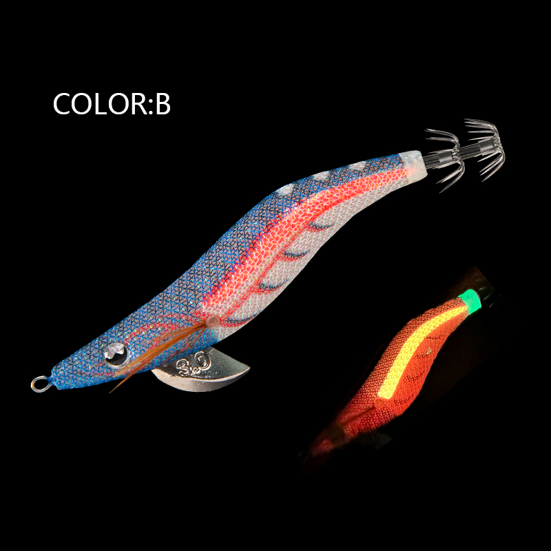 LETOYO 2.5 # 3.0 # 3.5 # Inktvis aas Lichtgevende inktvis Jig Vissen Lokken Kunstaas Voor Webvoet Octopus Inktvis zeevissen lokken: 120 MM / Bourgondië