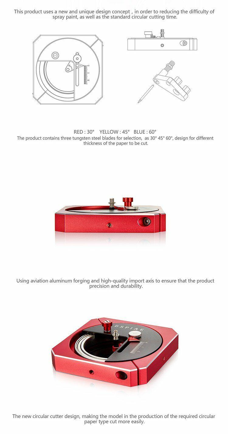 DSPIAE MT-C Stepless Adjustment Circular Cutter - Craft Tools