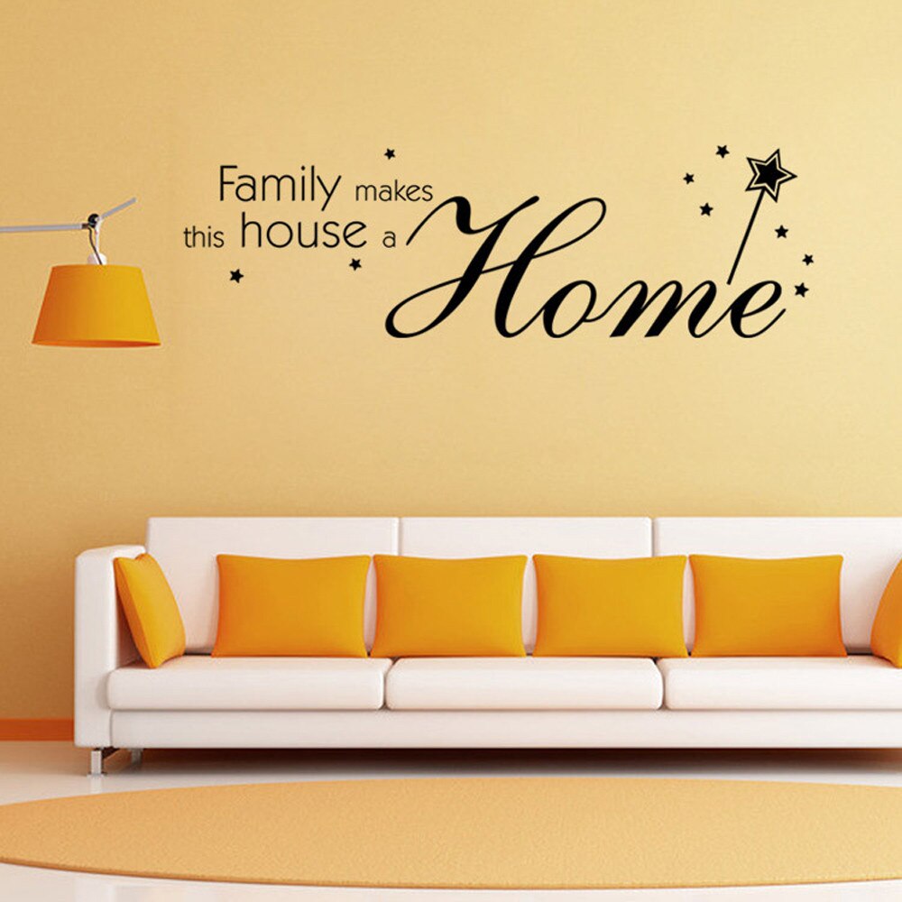 Wall Stickers Decal Home Decor Living Room Letter Quote Removable Vinyl Mural Letters Words Art Family for Wall 26