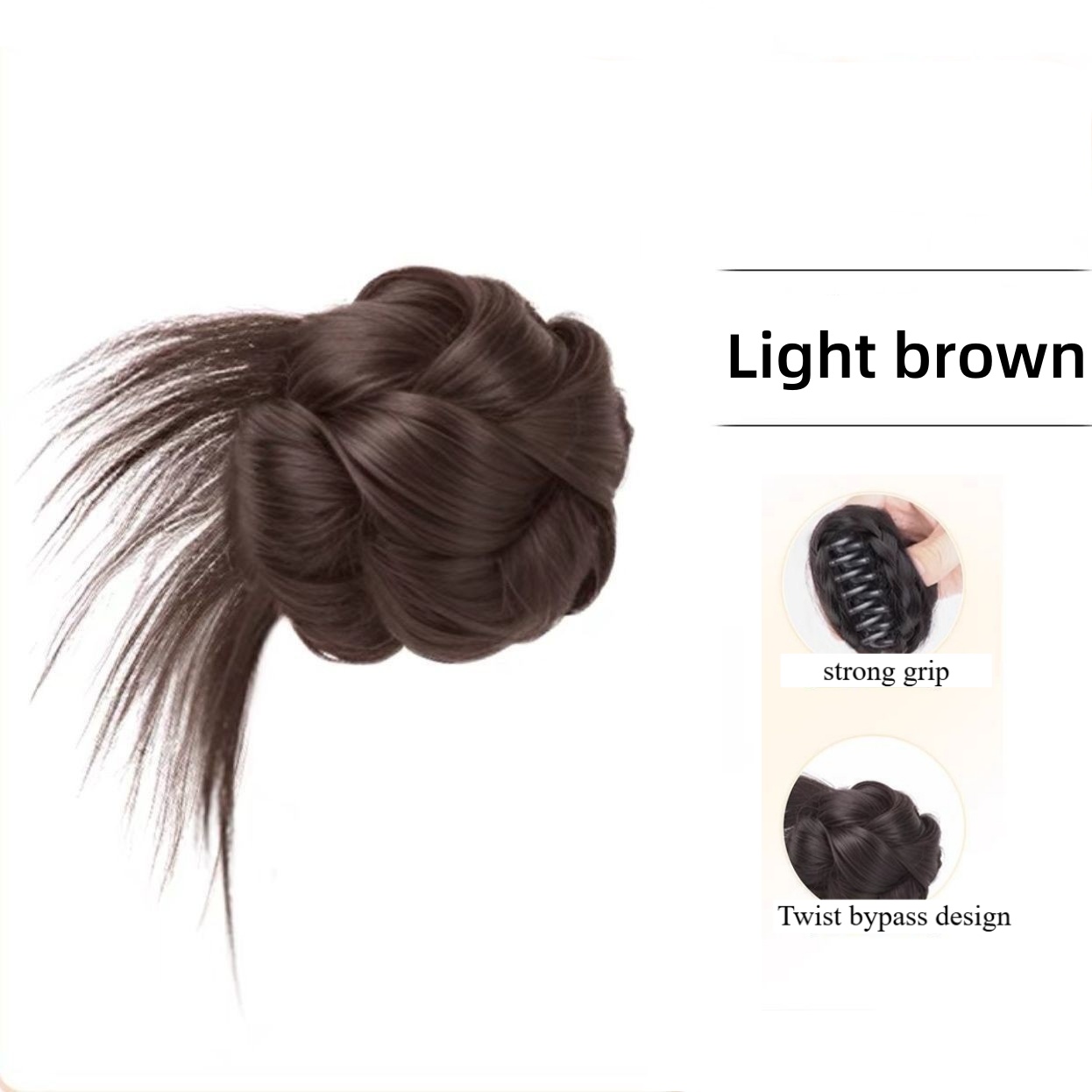 Moños para el cabello para mujer, extensiones De cabello con cabeza De bola, Extensiones De Cabello, pelucas De cola De caballo naturales,: Azul