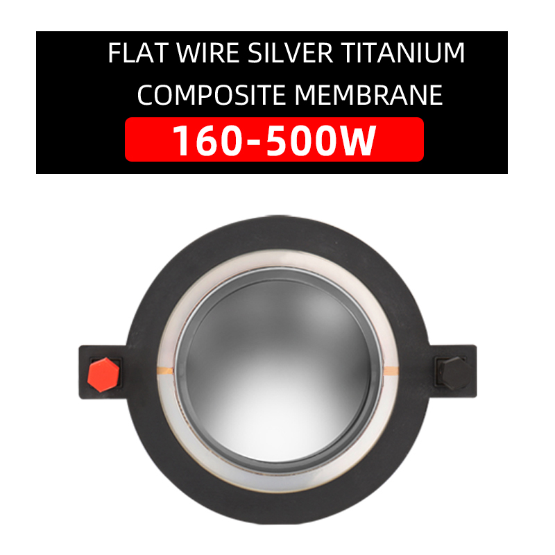 74.5- kjerners diskant-talespole 100-500w- lydhøyttaler titanfilm blåfilm komposittfilm 75.5mm diskantmembran: Grå