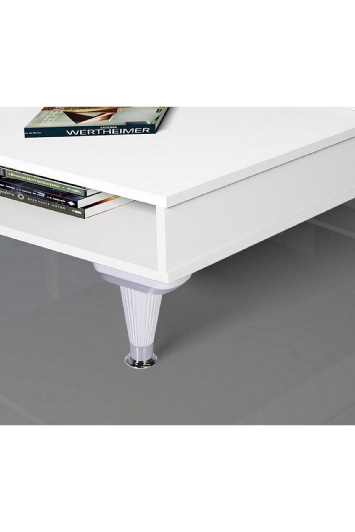 Nobel meble sofa Pufa Stolik kawowy Noga sofy 15 cm Biała chromowana noga podstawowa