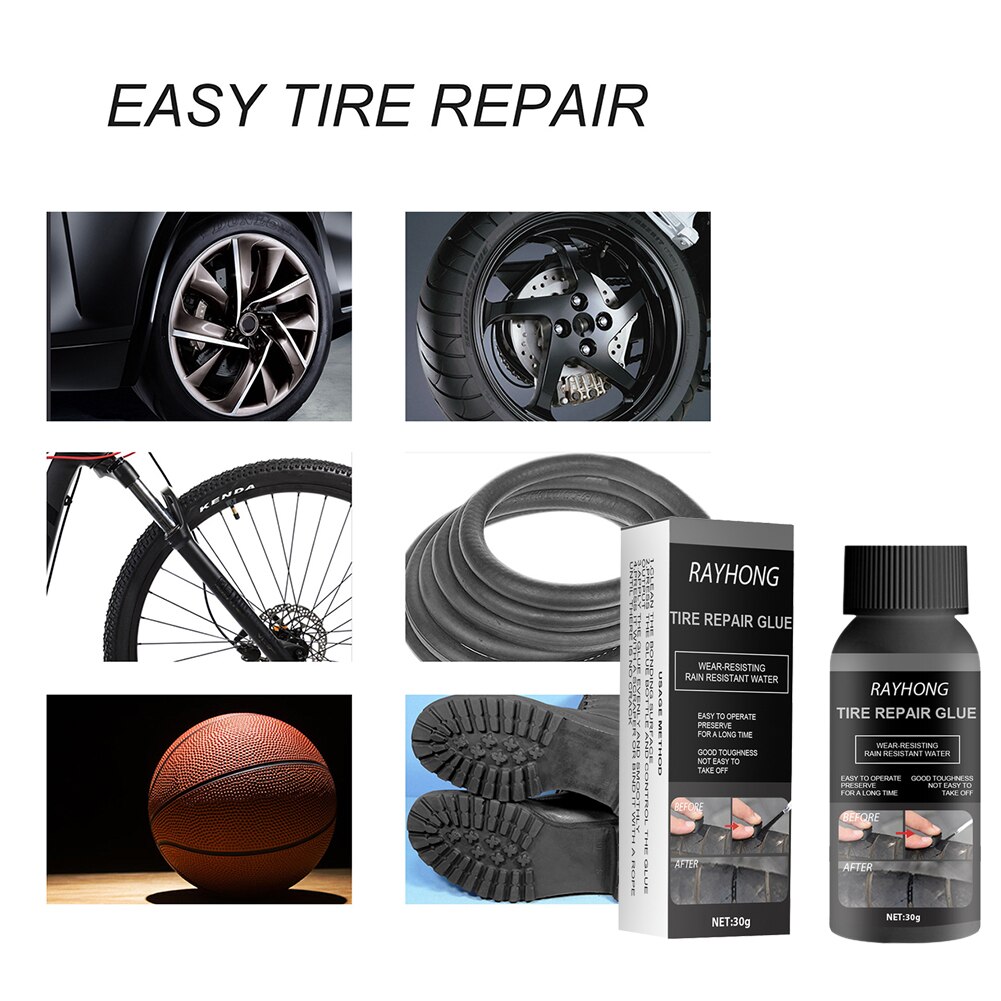 Neue Schwarz Super Kleber Auto Gummi Reparatur Reifen Kleber 480S Auto Klebstoffe Reifen Reparatur Kleber Fenster Lautsprecher Dichtung Reifen reparatur Kleber