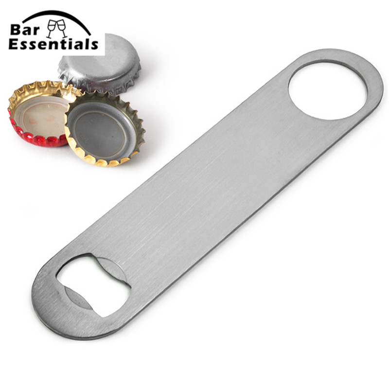 1Pc Multifunctionele Flesopener Grote Roestvrijstalen Platte Flesopener Tool Bar Bier Wijn Openers