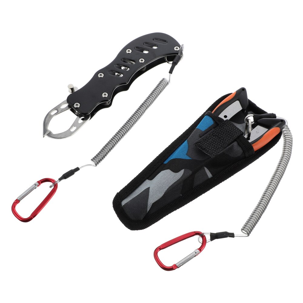 1 conjunto multi-funcional alicate de pesca de aço inoxidável peixe aderência suprimentos de pesca