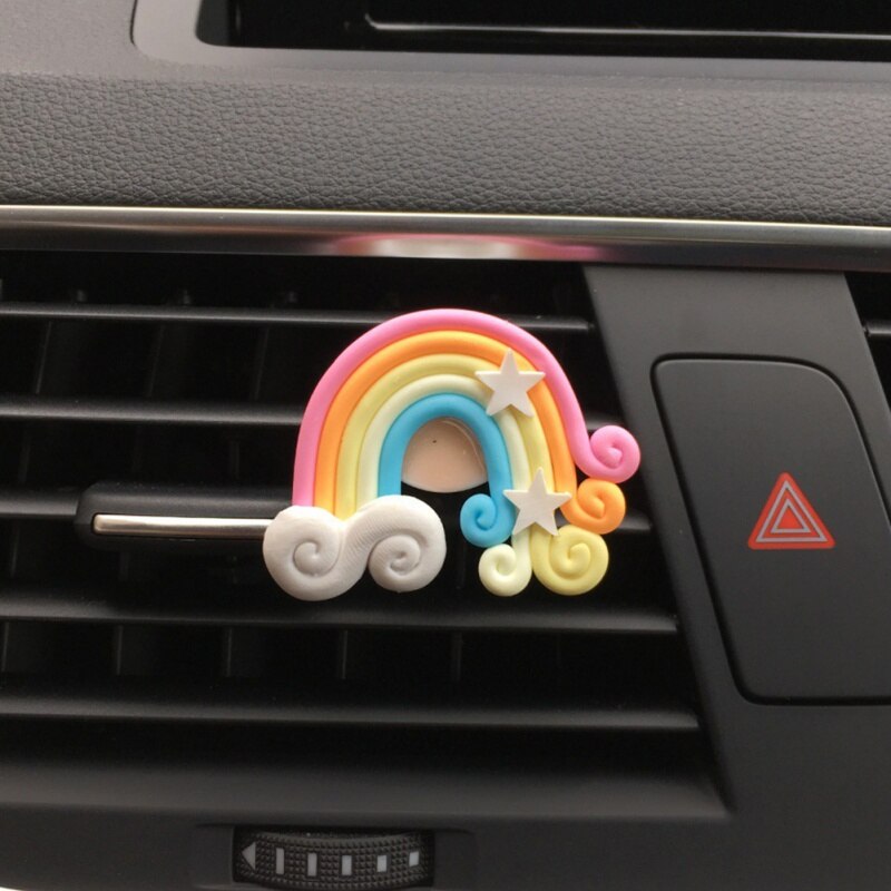 Bil luftfrisker sød luftudtag ornament til dame/pige auto parfume bil tilbehør bil-styling solid duft: Stil a