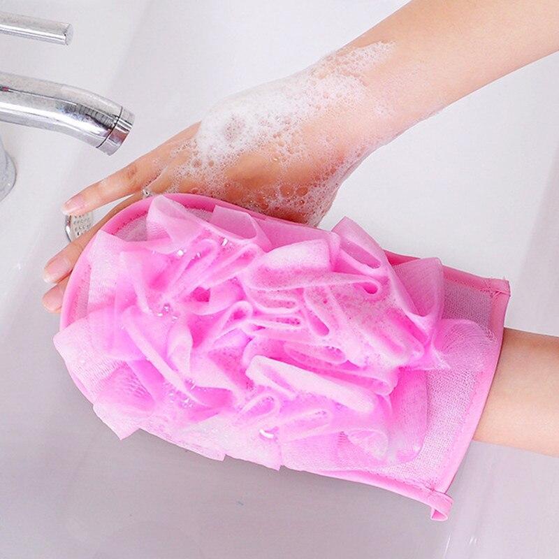 Hogar exfoliante baño esponja Wisp para ducha exfoliante doble cara limpieza corporal guantes para cepillar ducha baño toalla para masaje Ball