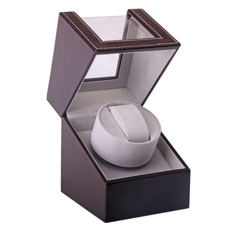 Horloge Doos Pu Leer Verstelbare Kussen Anti-Statische Self-Winding Automatische Mechanische Holder Opslag Container Case
