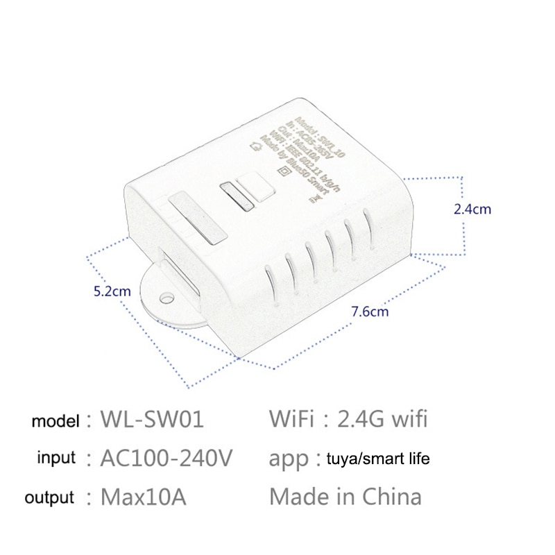 Lonsonho Wifi Clever schalten Relais 10A 16A Tuya Clever Leben App Drahtlose Fernbedienung Arbeitet Mit Alexa Google Heimat Mini