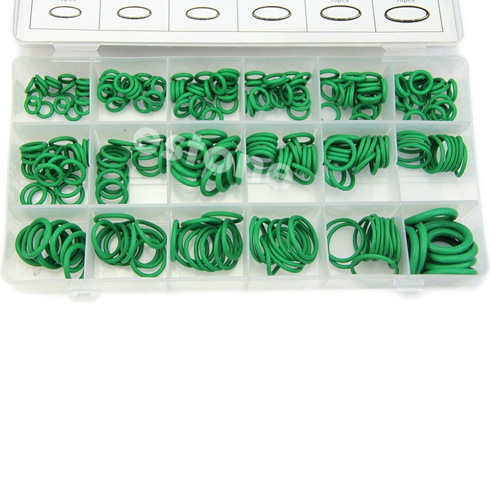 270 Pcs 18 Sizes Kit Air Conditioning HNBR O Rings Car Auto Vehicle Repair