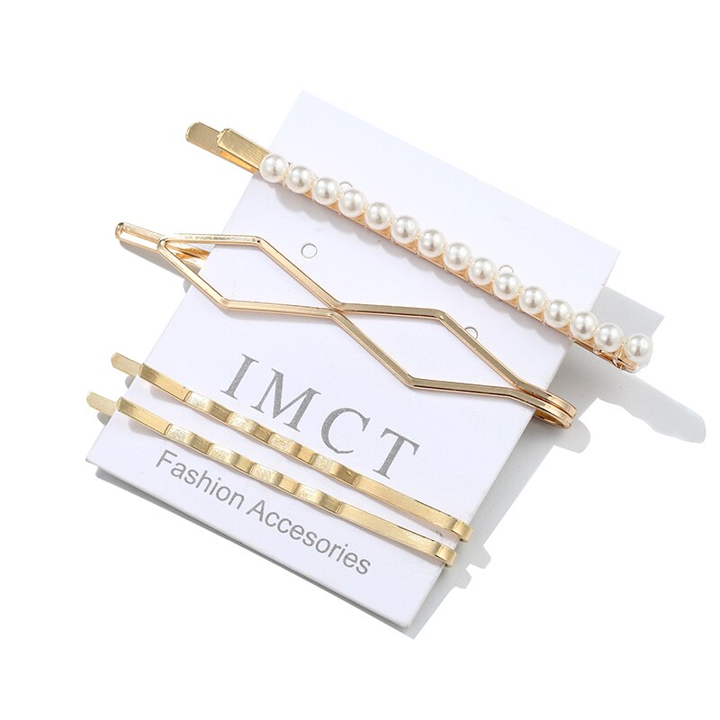 4 pcs/set Gold Pin Hairpin Clip Hair Clip Hairband Baby Pin Barrette Hairpin Headdress Accessories Beauty Styling Tools: TSZ011