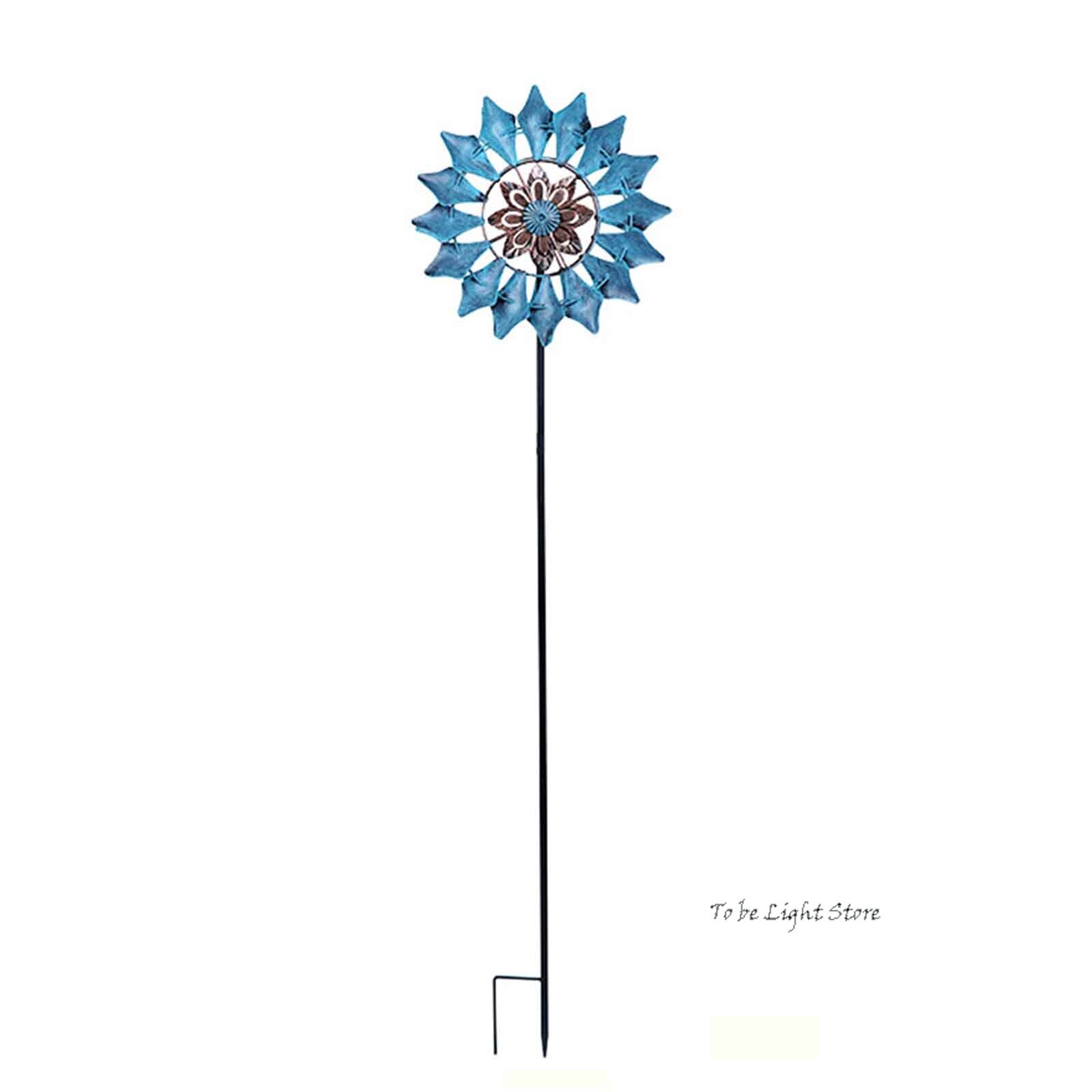 Spinner de viento colgante para jardín, llama de Mandala, acero inoxidable 3D, giratorio fácil, para exterior