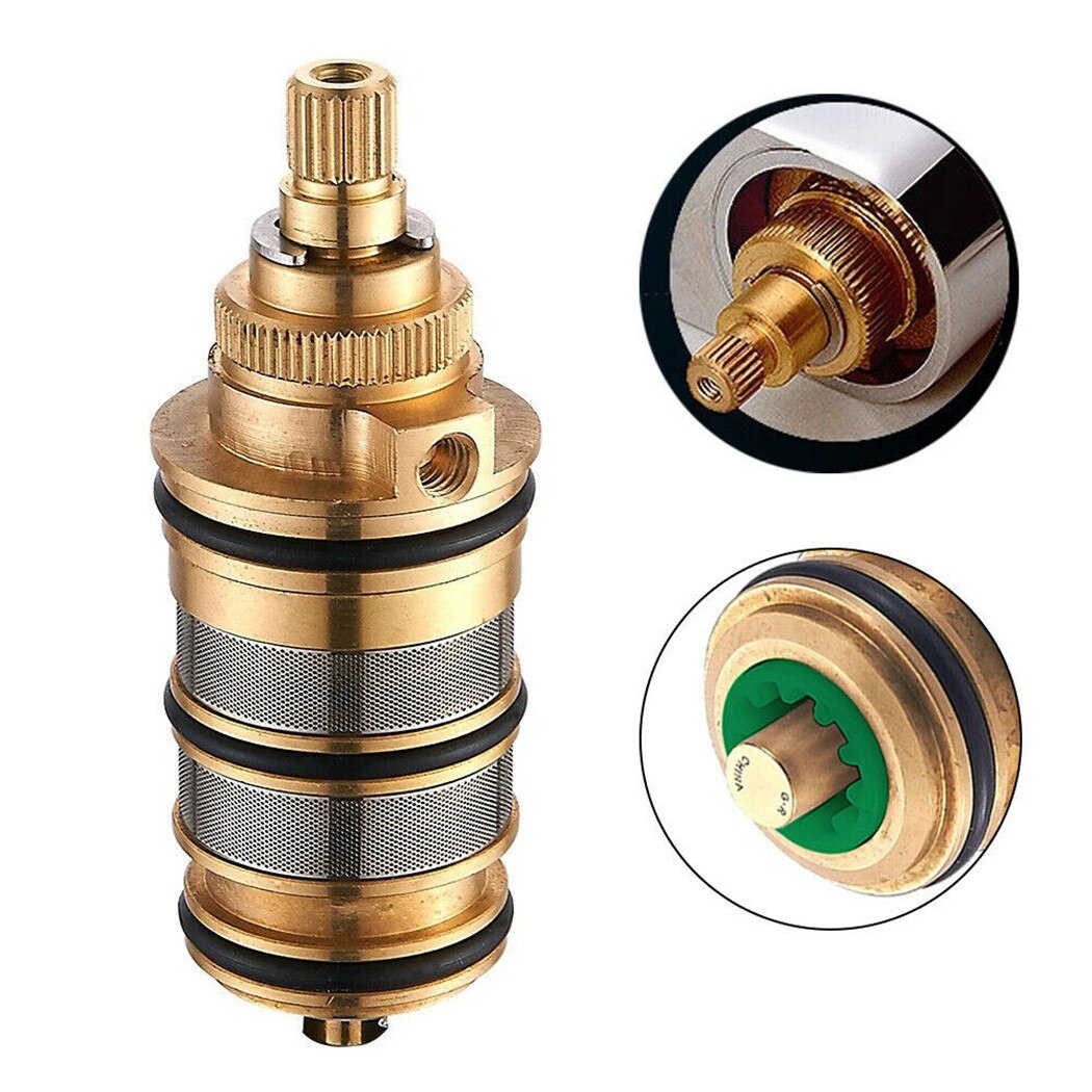 Brass Bath Shower Thermostatic Cartridge For Mixer Valve Bar Repair Kit Mixer Shower Bar Mixer Tap Shower Mixing Valve Cartridge