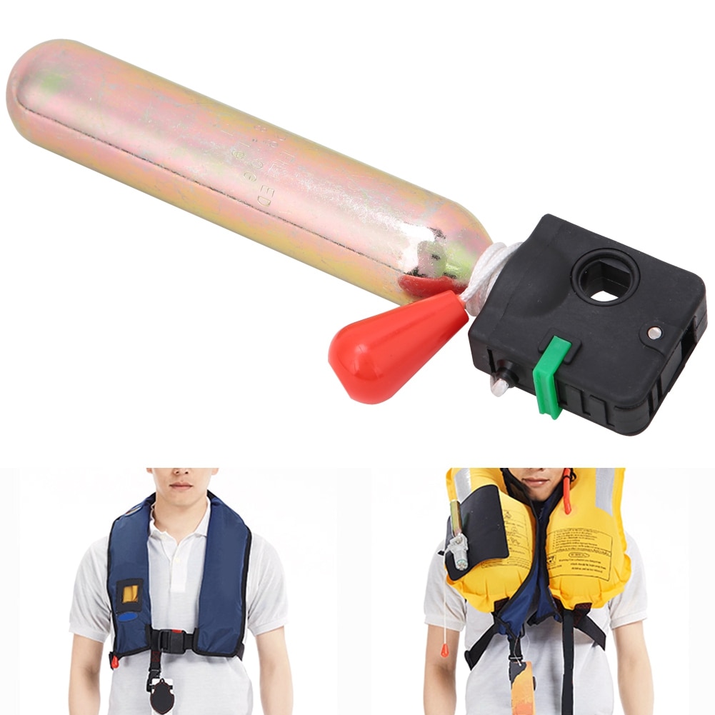 Air Cylinder Life Jackets Inflate Device Air Inflation Cylinder Manual Operating Inflator Device Life Jackets Accessories