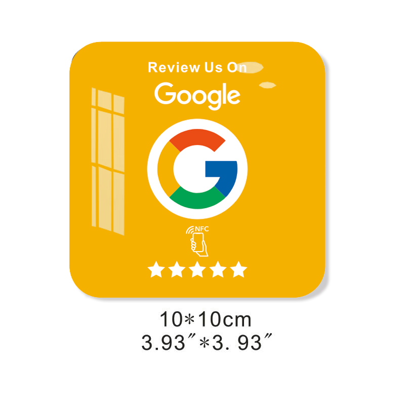 Acrylic NFC Plaque NFC Plate Google Reviews Increase Your Reviews: Russet
